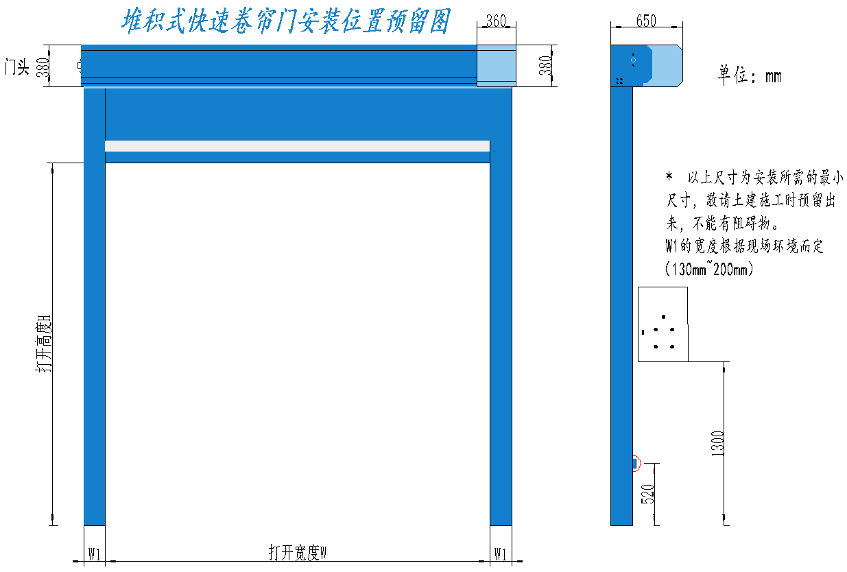  快速堆積門(mén)