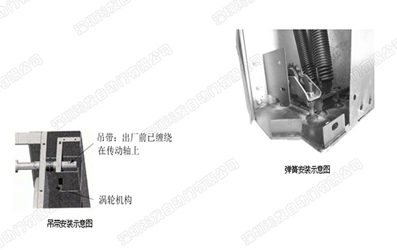 渦輪硬質快速門安裝吊帶